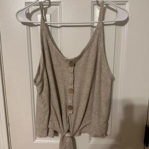 Elegant Beige Button-Down Camisole